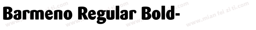 Barmeno Regular Bold字体转换